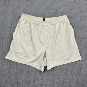 VRST Accelerate Running Shorts Men Medium Tan 5" Boxer Brief Lined Workout Gym